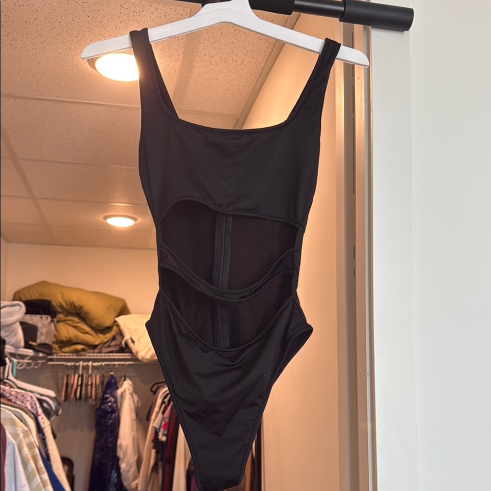 Black Cutout bodysuit